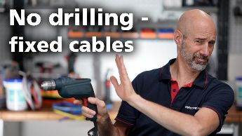 How do you affix cable tie mounts without drilling?