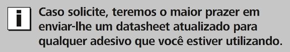 Solicitação das informações técnicas dos adesivos da HellermannTyton